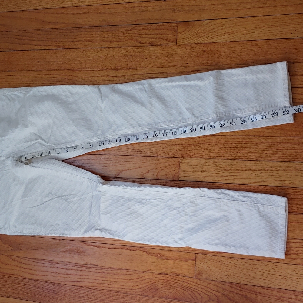 Loft Modern Skinny white corduroy pants size 26, size 2 - Picture 3 of 9